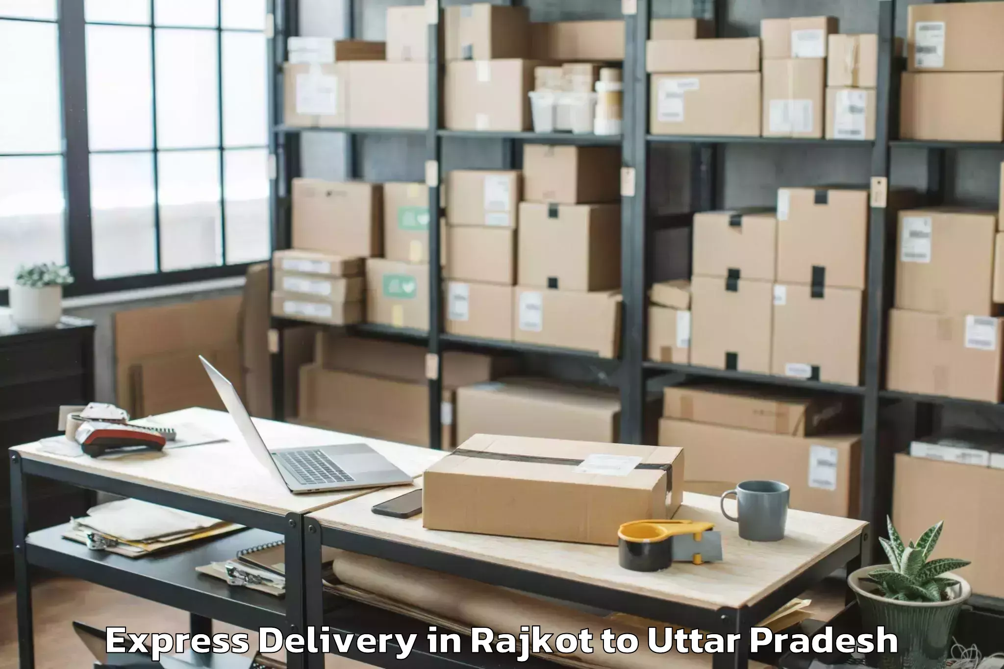 Leading Rajkot to Jewar Express Delivery Provider